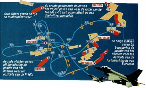 Traces Radar la nuit des F16